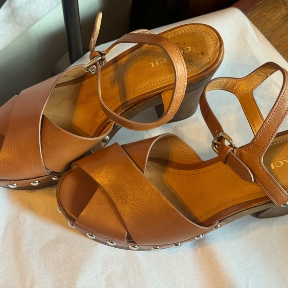 Coach Womans Size 9 Viola Sandal Wood Block PlatformUsed show some wear. - Picture 2 of 15